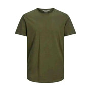 Olive green crew neck t-shirt from Jack & Jones Men T-Shirt collection