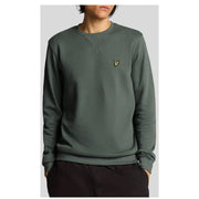 Olive green crewneck sweatshirt from Lyle & Scott Men’s Cotton Sweatshirt collection