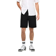 Only Jeansshorts Fade für Damen aus schwarzer Baumwolle mit geradem Schnitt und Seitentaschen, Vorderansicht