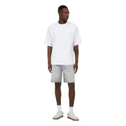 Only Shorts t-shirt Fade für Herren in Weiß, Oversize-Rundhalsausschnitt mit kurzen Ärmeln, Vorderansicht