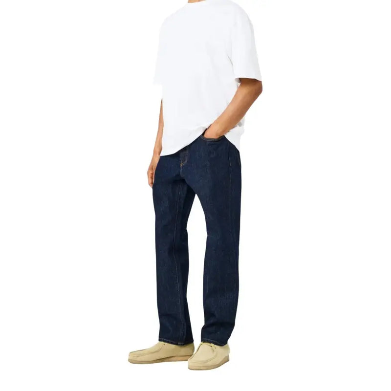 Dunkelindigofarbene, gerade geschnittene Jeans aus Baumwollmischgewebe für Herren von Only and Sons Bio-Mischung 22034942