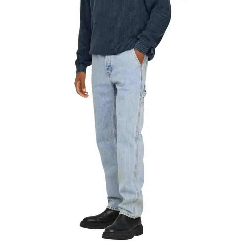 Hellblaue Jeans mit lässiger Passform und Cargotaschen aus 100 % Baumwolle von Only Sons Herrenjeans blau 22031087
