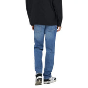 Only and Sons Herren-Jeans aus hellblauer Baumwolle mit klassischem geradem Bein und dezenter Waschung im Denim-Stoff
