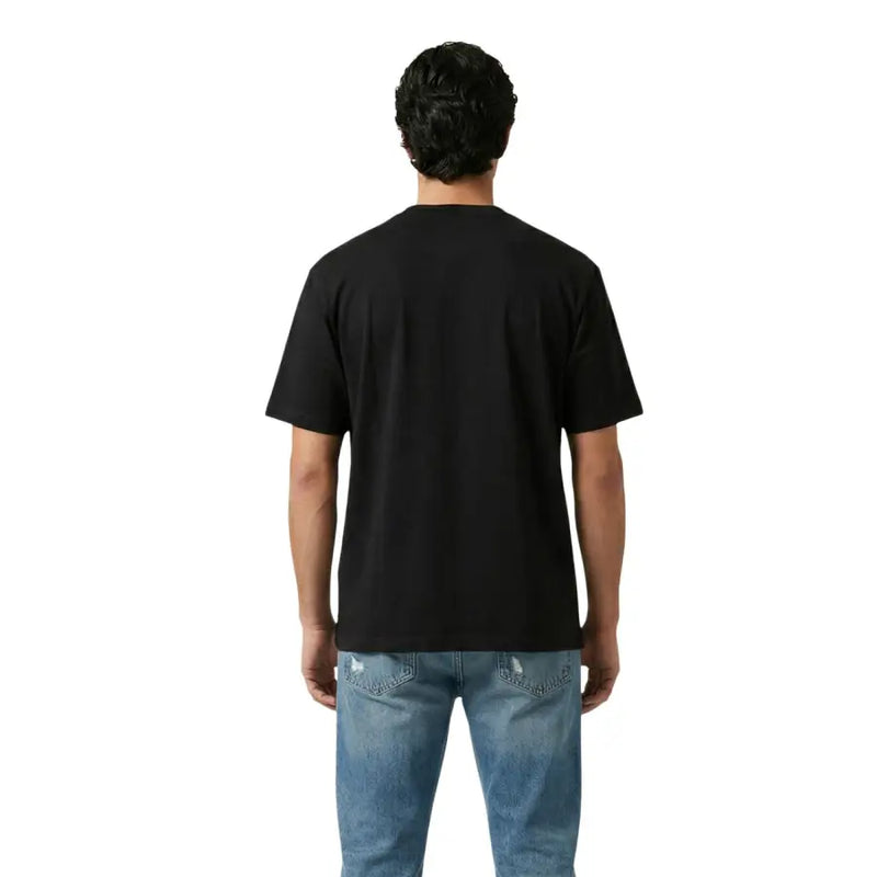 Only & Sons Männer t-shirt Schwarzes Kurzarm-Shirt mit Rundhalsausschnitt aus angenehmem Stoff für die Freizeit.