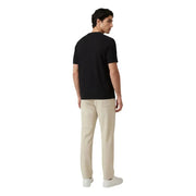 Only & Sons Herrenhose mit schwarzem Kurzarm t-shirt mit schlichtem Rundhalsausschnitt und anliegendem, glattem Stoff