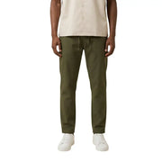 Only & Sons Olivgrüne, schmal zulaufende Chino-Hose für Herren mit Kordelzugbund für legere und halbformelle Anlässe