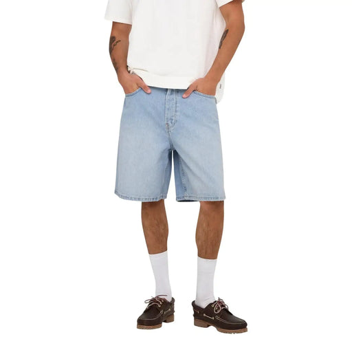 Only Sons Shorts Fade für Herren aus hellem Denim mit fünf Taschen und ausgefranstem Saum, Vorderansicht