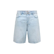 Only Sons Shorts Fade für Herren aus hellem Denim mit fünf Taschen und Knopfverschluss, Vorderansicht