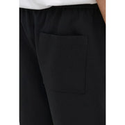 Only & Sons ONSWILL Herrenshorts in Schwarz mit einer einzelnen Vordertasche, Vorderansicht