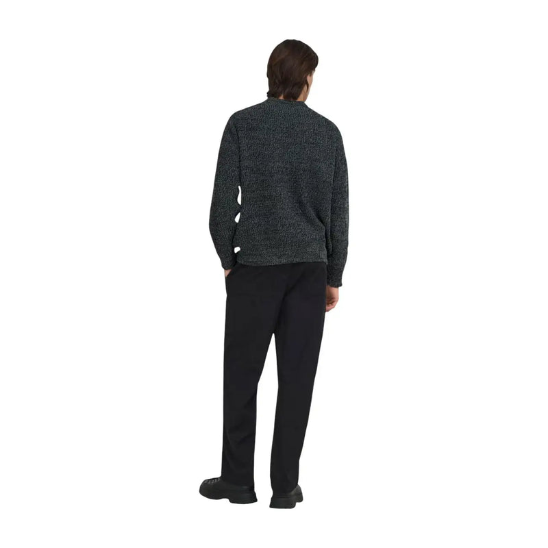 Only Damenpullover Join aus dunkelgrauem, strukturiertem Strick mit dezentem Muster, Vorderansicht