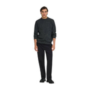 Only Strickpullover für Damen in Dunkelgrau mit dezentem Muster, Vorderansicht
