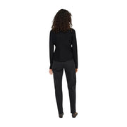 Schwarzer Cardigan mit taillierter Silhouette und dezenten Seitennähten aus Viskose-Nylon-Strickwaren von Only Frauen