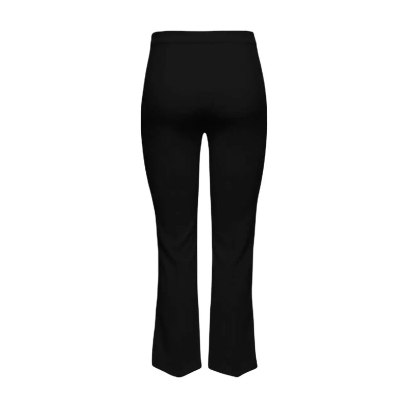 Only Schwarze Damen-Schlaghose von Astrid Life HW mit hohem Bund und glattem, elegantem Stofffinish