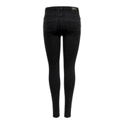 Only Schwarze Skinny-Jeans aus Bio-Baumwolle für Damen mit elegantem, figurbetontem Design und dezenten Ziernähten