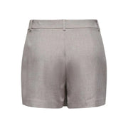 Gray polyester skort shorts with tailored fit and belt loops by only women for spring summer wear