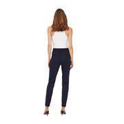 Marineblau only Damenhose mit elegantem, geradem Bein und Viskosemischgewebe für Herbst und Winter