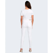 Weiße, hochgeschnittene Skinny-Jeans aus Baumwollstretch mit schmaler Passform von Only Damenhosenkollektion