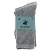 Zweierpackung graue Socken von Beverly Hills Polo Club für Herrenunterwäschekollektion