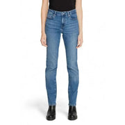 Blue straight leg denim jeans from Only for women, stylish and versatile wardrobe essential