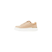 Alviero Martini Prima Classe beige women’s fall winter sneakers with nude leather and gold accents
