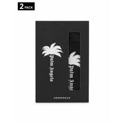 Herren-Baumwollunterwäsche „Black Palm Angels“ in einer eleganten Box mit weißem Palmen- und Markenlogo-Design
