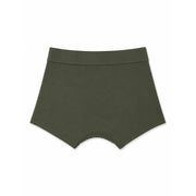 Olivgrüne Palm Angels Herren-Baumwollslips mit glattem, nahtlosem Stoff und flachem, elastischem Bund.