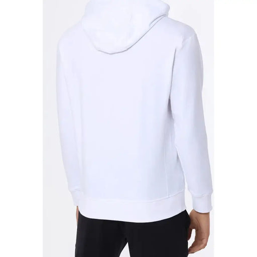 Paul and Shark Herren-Sweatshirt, weiß, mit Kapuze und langen Ärmeln, aus weichem, glattem Stoff mit klaren Linien