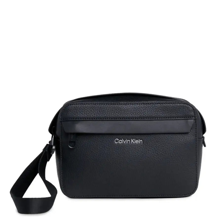 
                      
                        Calvin Klein men bag in black leather for urban city fashion
                      
                    