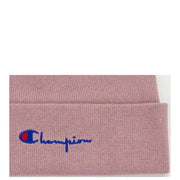 Pink Champion beanie, a stylish accessory made of 100% polyester for women