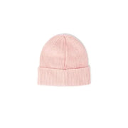Pink knitted beanie with folded brim from Calvin Klein Jeans Women Cap collection
