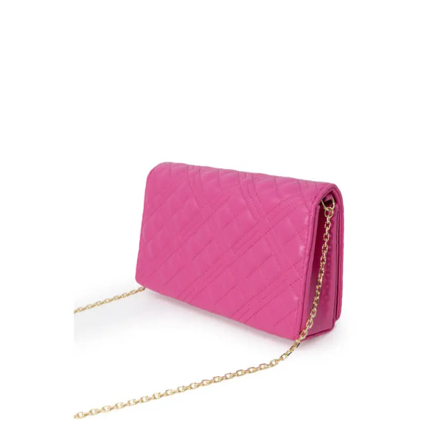 Love Moschino women’s pink quilted purse for Spring/Summer season