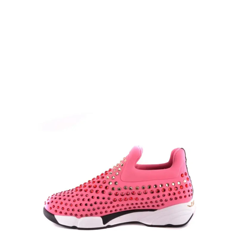 Pink slip-on sneakers with rhinestone embellishments from Pinko Women Sneakers collection