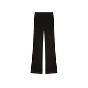 Pinko Schwarze, hochgeschnittene Viskosehose mit weitem Bein und eleganter Silhouette für Damen, ideal für Herbst und Winter.