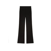 Pinko Schwarze, hochgeschnittene Damenhose aus Viskose mit elegantem, geradem Bein und schmaler Passform für Herbst und Winter