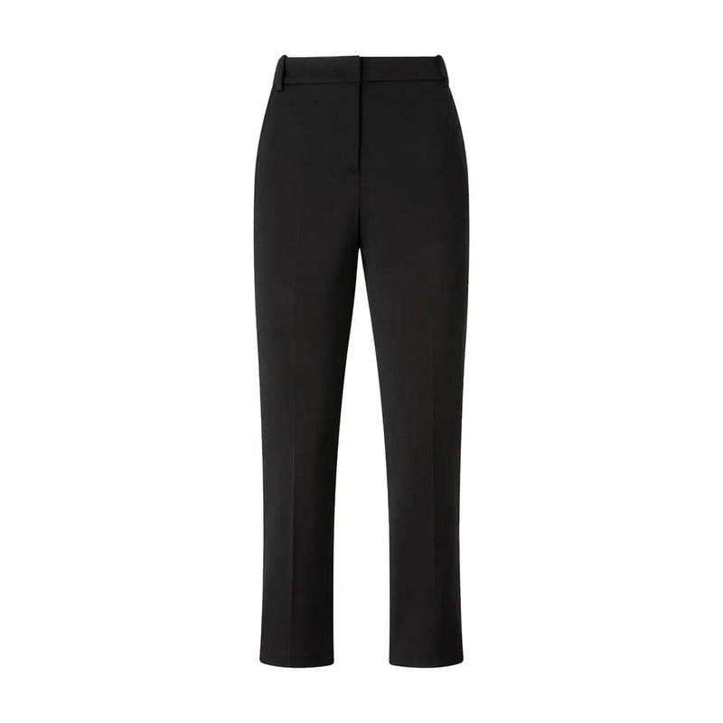Pinko Schwarze, taillierte Damenhose aus Viskose mit elegantem, geradem Bein und verdecktem Bund für Frühling und Sommer