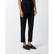 Pinko Schwarze, taillierte Damenhose aus Viskose mit schmaler Passform, elegantem, geradem Bein und verdecktem Bund für Frühling und Sommer
