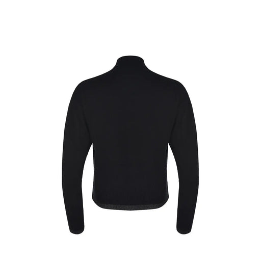 Pinko Schwarzer Damen-Rollkragenpullover aus Wolle mit geripptem Saum und Bündchen in langärmeligem Design