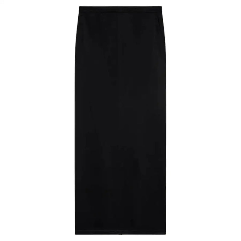 Pinko women black midi zip skirt with sleek smooth minimalist design from spring summer collection