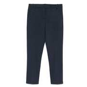 Pinko Damen-Hose aus blauem Viskose, schmal geschnitten, mit geradem Bein und dezenten Bügelfalten, Größe 32676