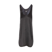 Pinko Frauenpanzer top Schwarze Seidenträger, elegante Satin-Tankkleid-Silhouette und dezenter Glanz, Größe S