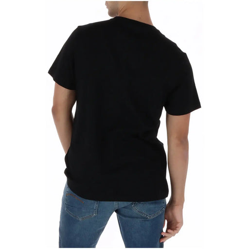 Psycho bunny men t shirt black short-sleeved cotton crew neck for casual wear mt0200214