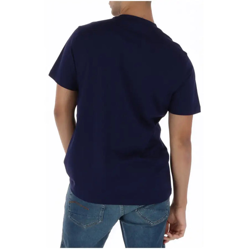 Psycho Bunny Herren-T-Shirt, marineblau, kurzärmelig, Rundhalsausschnitt, Baumwolle, Freizeitkleidung, mt0200250
