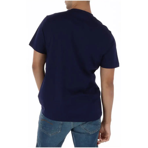 Psycho Bunny Herren-T-Shirt, marineblau, kurzärmelig, Rundhalsausschnitt, Baumwolle, Freizeitkleidung, mt0200250