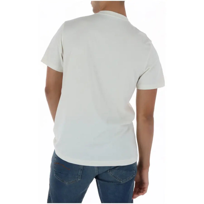 Psycho Bunny Herren-T-Shirt, weiß, Rundhalsausschnitt, schlichtes Off-White, kurzärmelig, Baumwolle, mt0200228