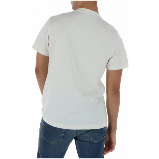 Psycho Bunny Herren-T-Shirt, weiß, Rundhalsausschnitt, schlichtes Off-White, kurzärmelig, Baumwolle, mt0200228
