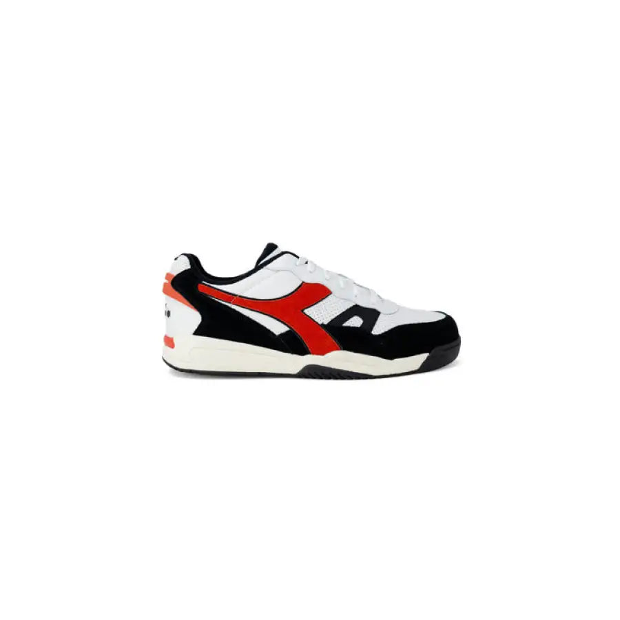 Diadora Men Sneakers in white and red embodying urban city style