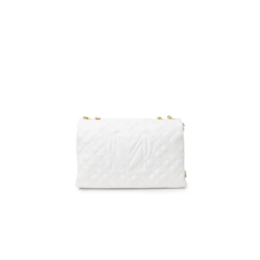 Love Moschino quilted white leather clutch for Spring/Summer - Love Moschino Women Bag