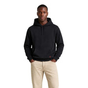 Schwarzes Ralph Lauren Herren-Sweatshirt aus Baumwollmischgewebe mit kleinem roten Polo-Logo auf der linken Brust für lässige Anlässe