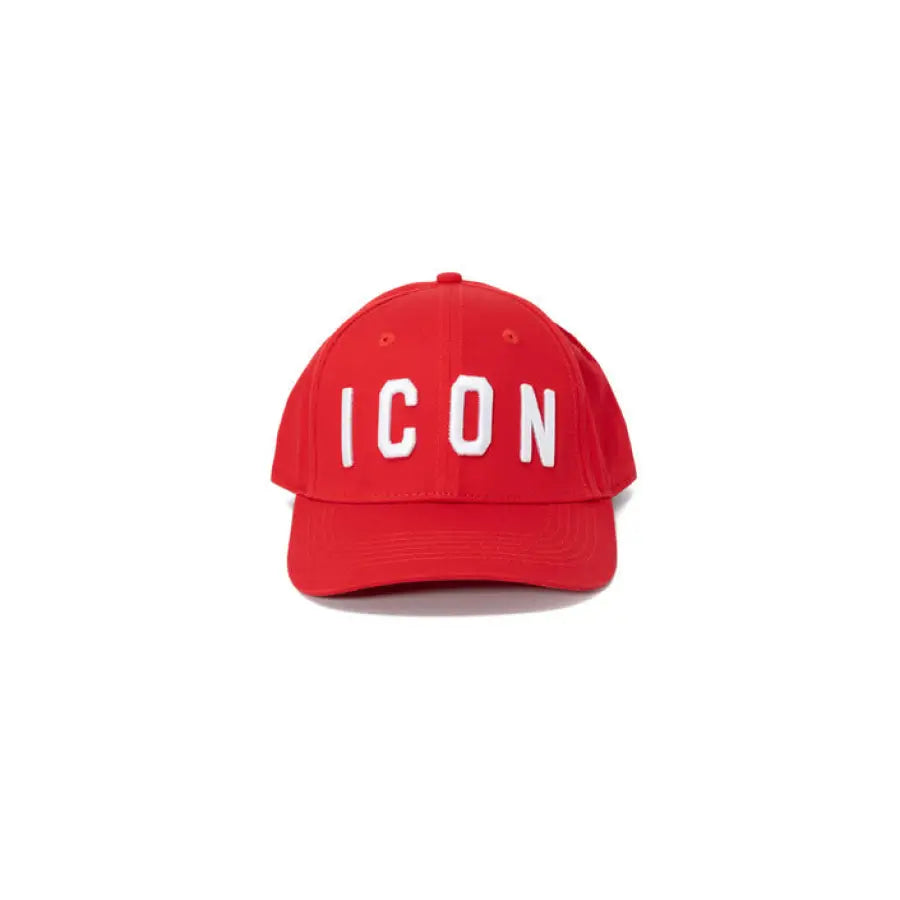 
                      
                        Icon women cap with ’I can’ on red hat - stylish Icon women accessory
                      
                    