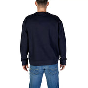 Marineblaues Refrigiwear Herren-Baumwoll-Sweatshirt mit Rundhalsausschnitt im lässigen Stil